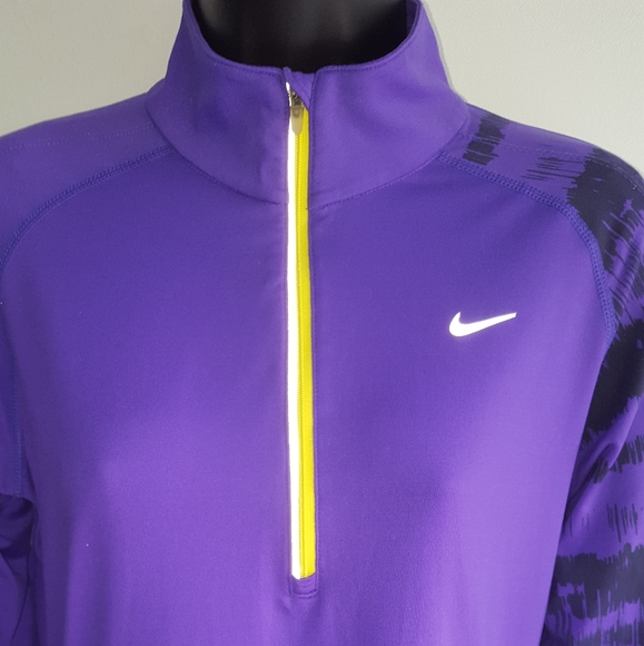nike purple half zip